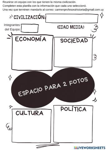 Para hacer un Afiche de Civilizaciones