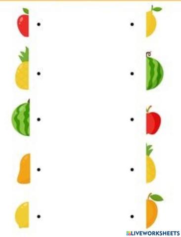 Bé hãy tìm và ghép nửa còn lại