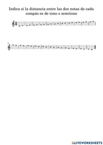 Tonos y semitonos