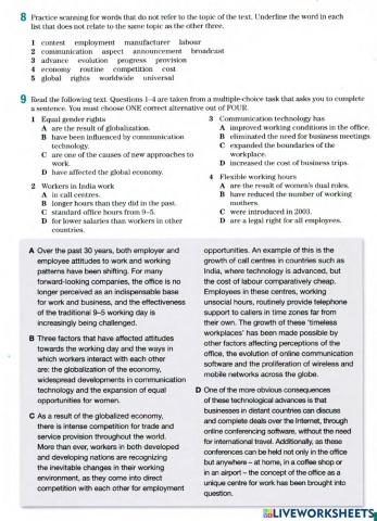 IELTS 6.0 - Unit 2 - Lesson 1 - Reading Practice