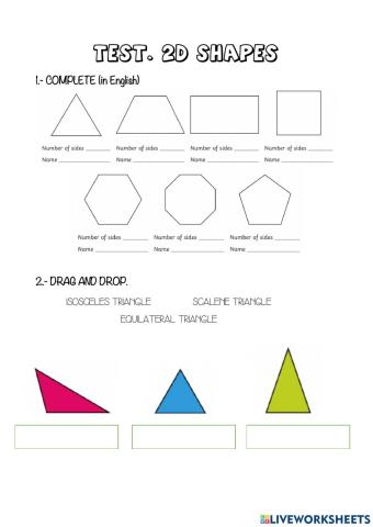 2D shapes test