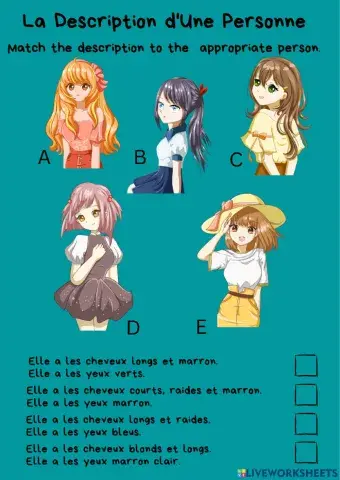 Description d'Une Personne