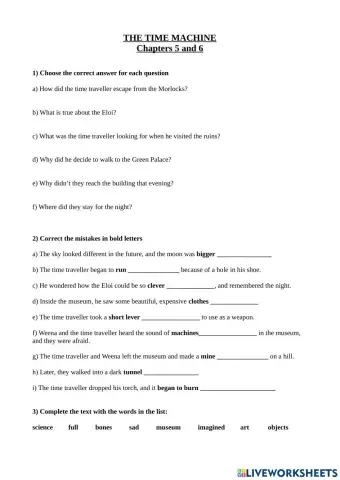 Time Machine ch 5 and 6