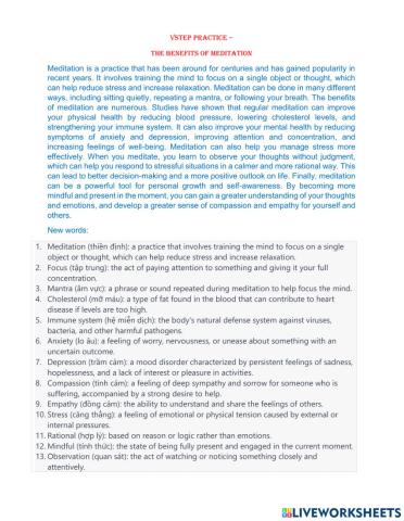 Reading Vstep Practice 1