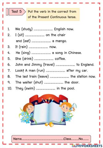 Present continous tense