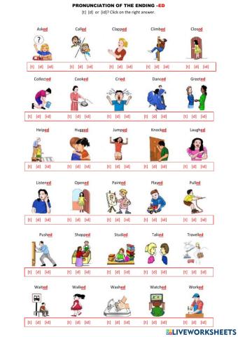 Pronuncing ed ending