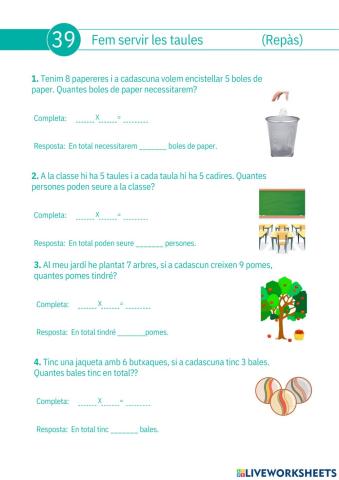 Fes servir les taules