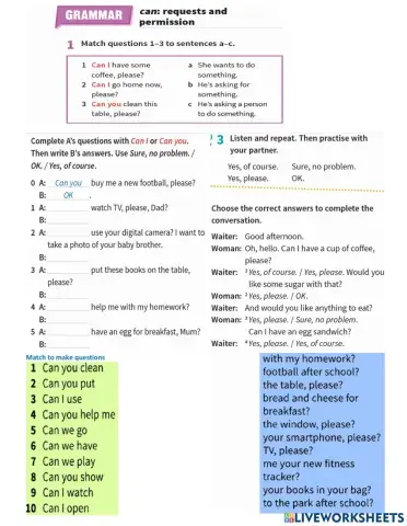 Prepare A1 NUS u12 in a cafe