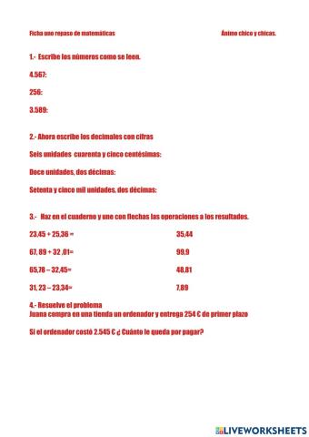 Repaso de matemáticas 1