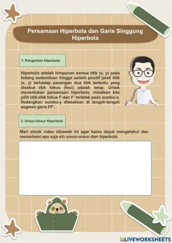 Persamaan Hiperbola dan Garis Singgung Hiperbola