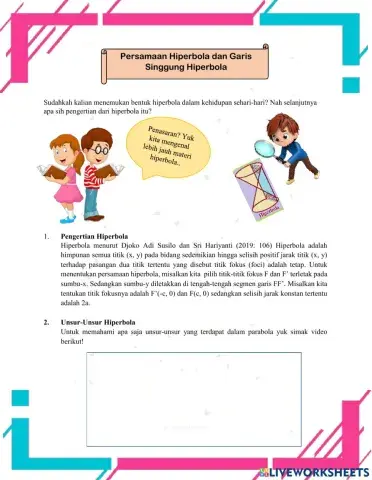 Persamaan Hiperbola dan PGS Hiperbola