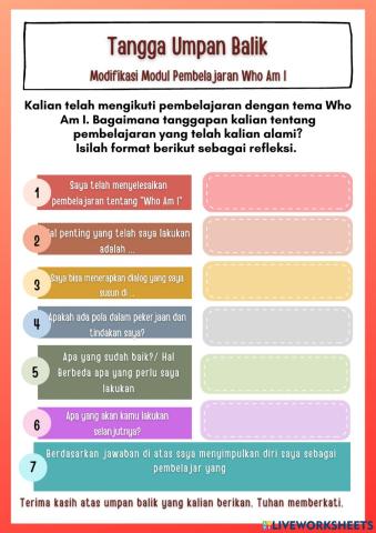 Tangga Refleksi Perencanaan Pembelajaran