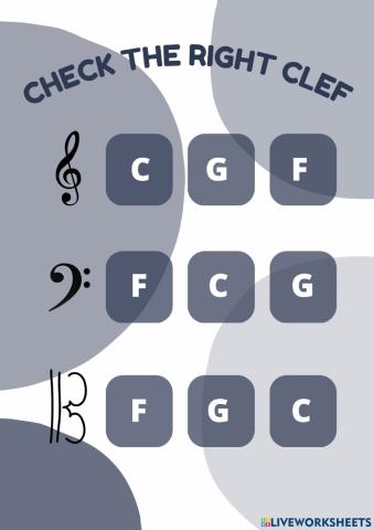 Choose the clef