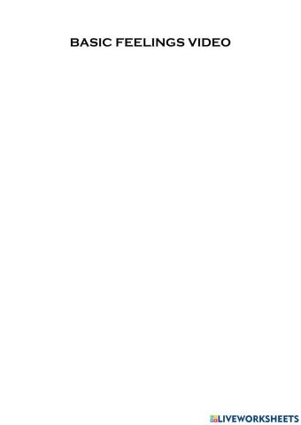 Basic feelings video