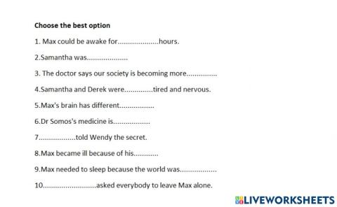 The boy who couldn't sleep