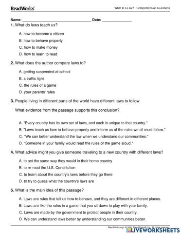 Reading comprehension Unit 4 A2.2