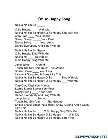 I-m so Happy Song