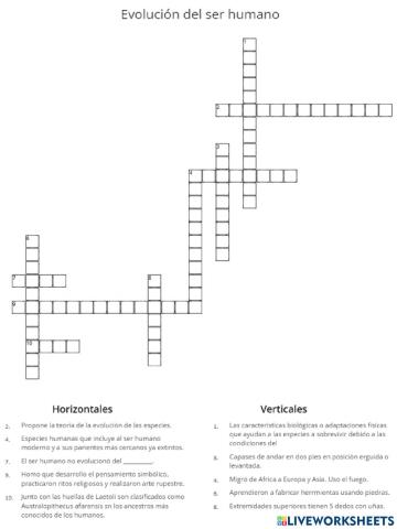 Evolución del ser humano