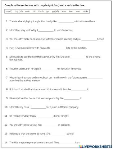 A2.5 6C. May and Might