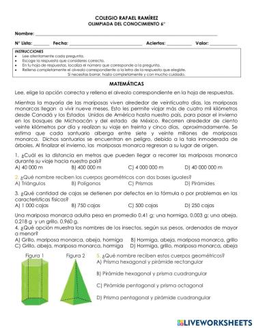 6° olimpiada del conocimiento 2023