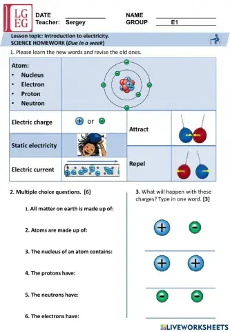 Intro to electricity HW