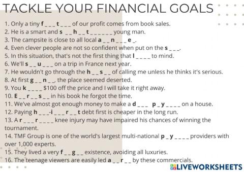 How to tackle your financial goals & have fun