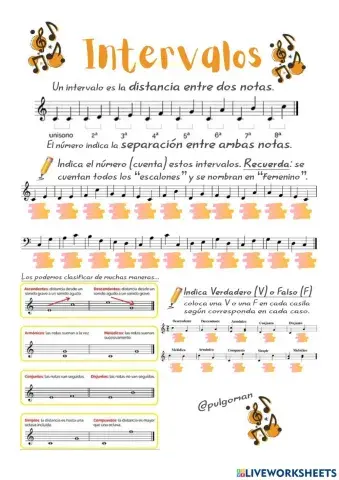 Los intervalos musicales III