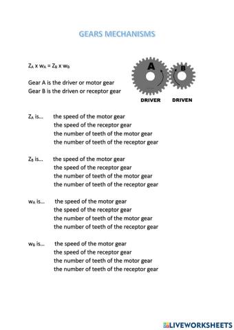 Gears formula