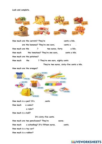 How much is - are ....?