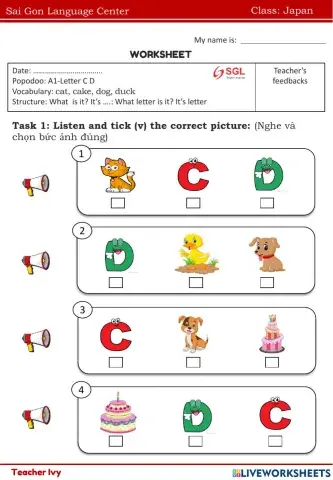 Japan PPD A1 Letter C D