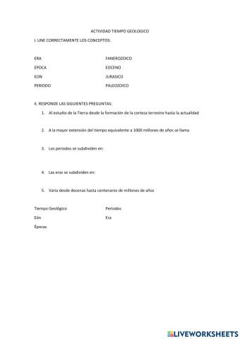 Tiempo Geológico