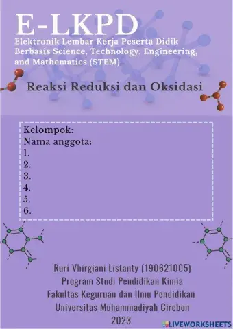 Latihan Reaksi Redoks pertemuan 1