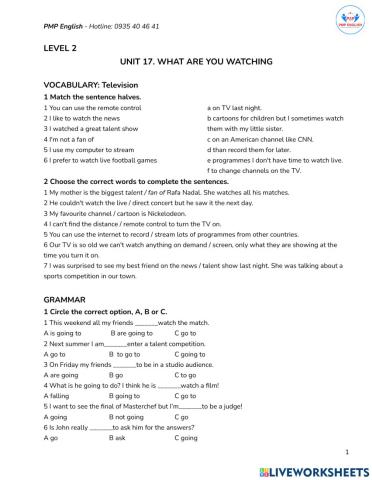 Prepare 2 - Unit 17.1