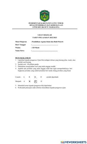 Soal us tp. 2022-2023