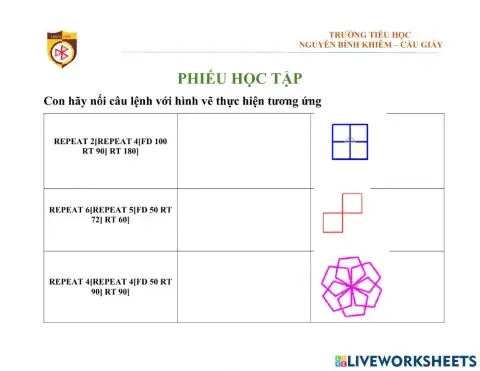 Phieu học tập logo