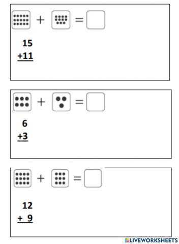 Adicion con apoyo visual