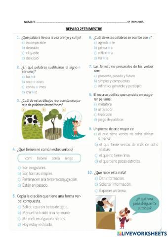 Repaso 2º trimestre