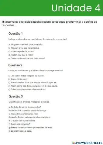 Colocação Pronominal 2