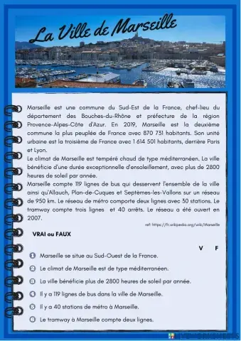 La Ville de Marseille