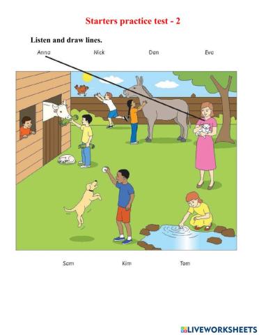 Starters: Listen Part 1 and 2