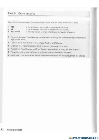 IELTS 5.0 - Unit 7 - Reading practice