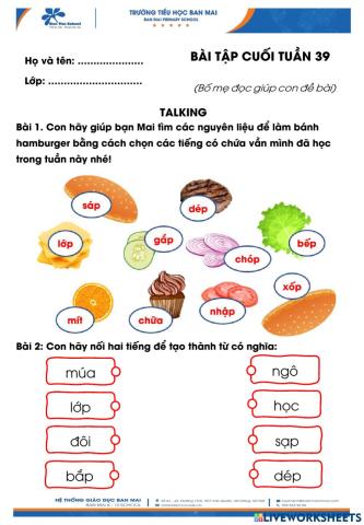 Bài tập cuối tuần 39