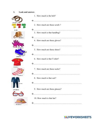 E4.L37.How much is that T-shirt. HW