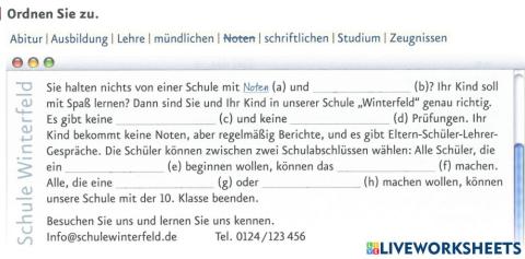 Menschen A 2.2. Lektion 23: Wortschatz üben AB Ü 1