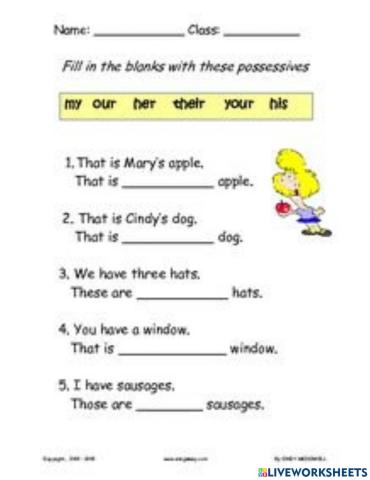 Mining worksheet. Притяжательные местоимения Worksheets. Притяжательные местоимения в английском Worksheets. Личные и притяжательные местоимения Worksheets. Possessives упражнения.
