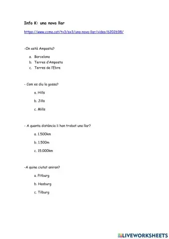 Info k una nova llar