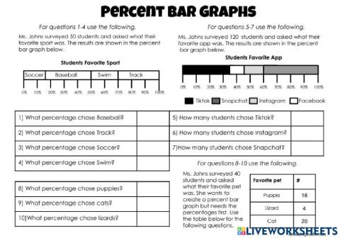 Percent Bar Graphs
