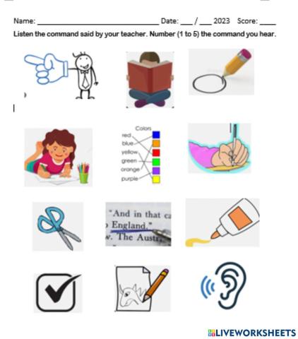 Classroom Instructions