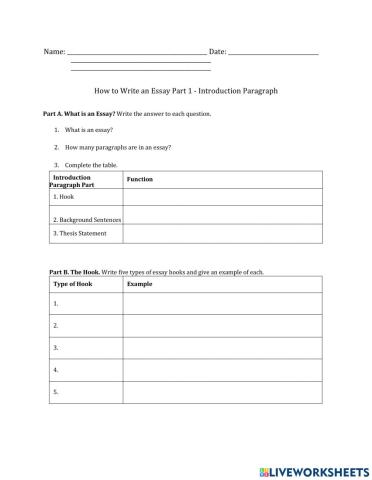 Introduction to writing