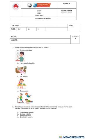 Science questtionarie